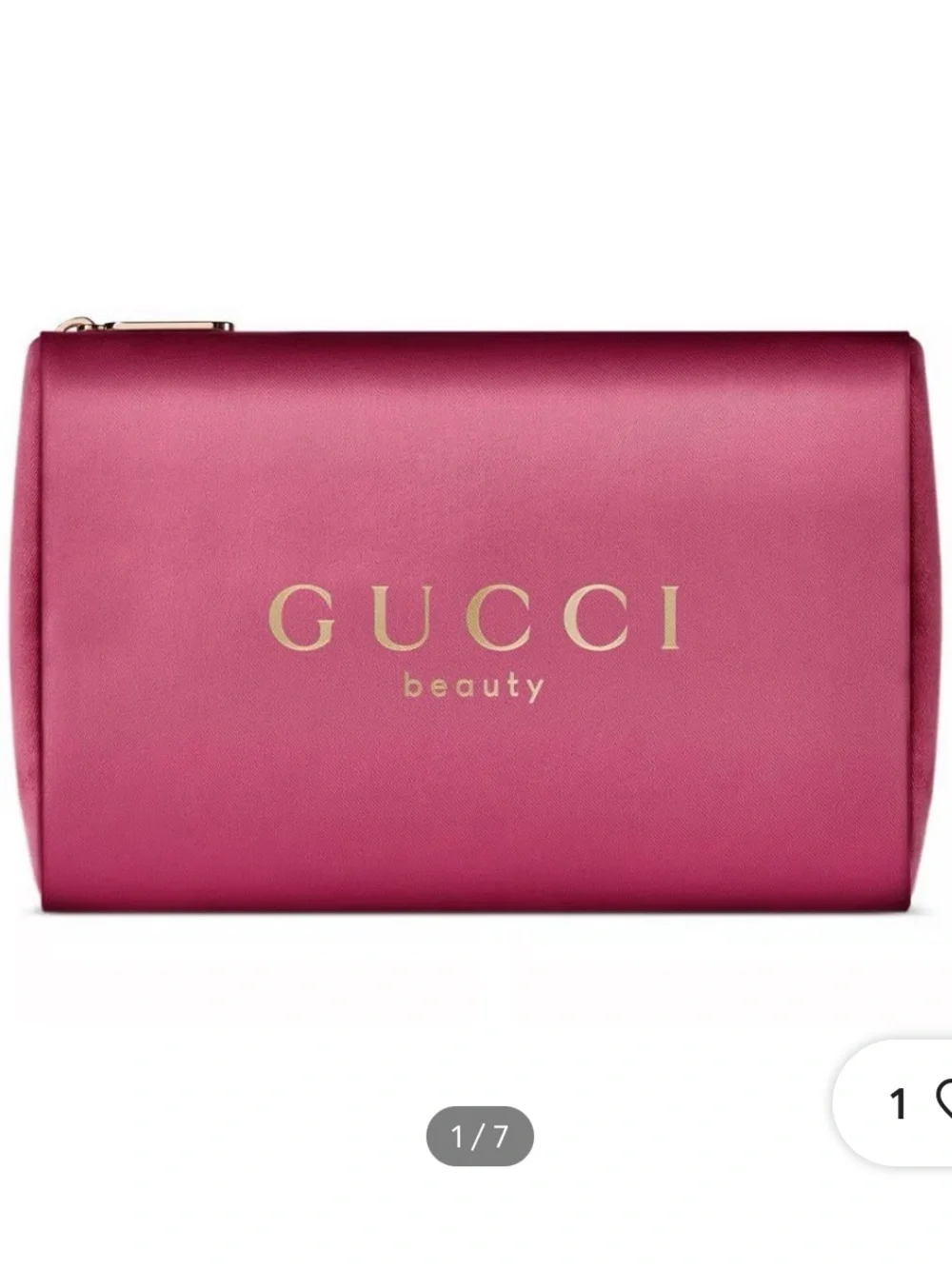 Gucci Beauty Satin Cosmetic Bag Pouch with Zipper - Flora Limited Edition - New